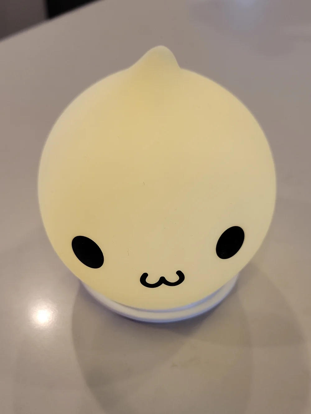 Kawaii Pink Night Light with Cute Face